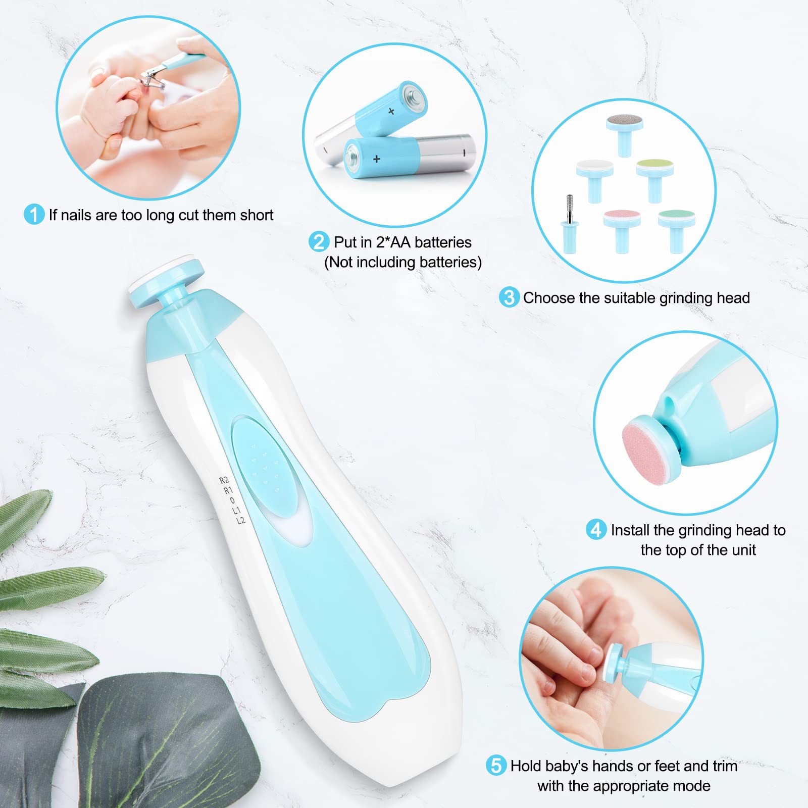 Multifunctional Electric Baby  - огляд і ціна Baby Nail Trimmer Electric