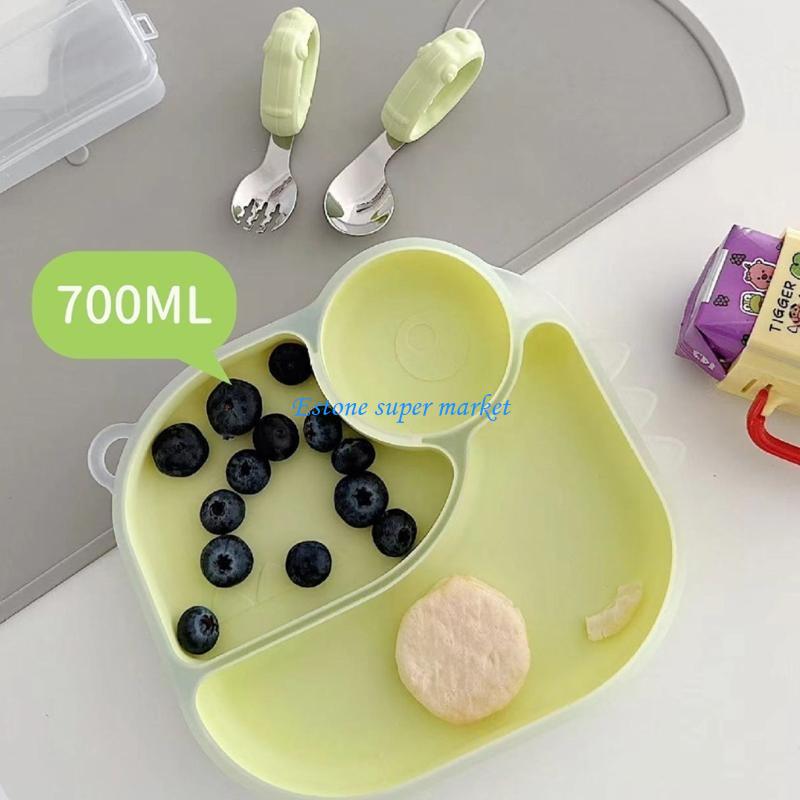 090B Silicone Baby Plate with  - огляд і ціна Baby Led Weaning Set