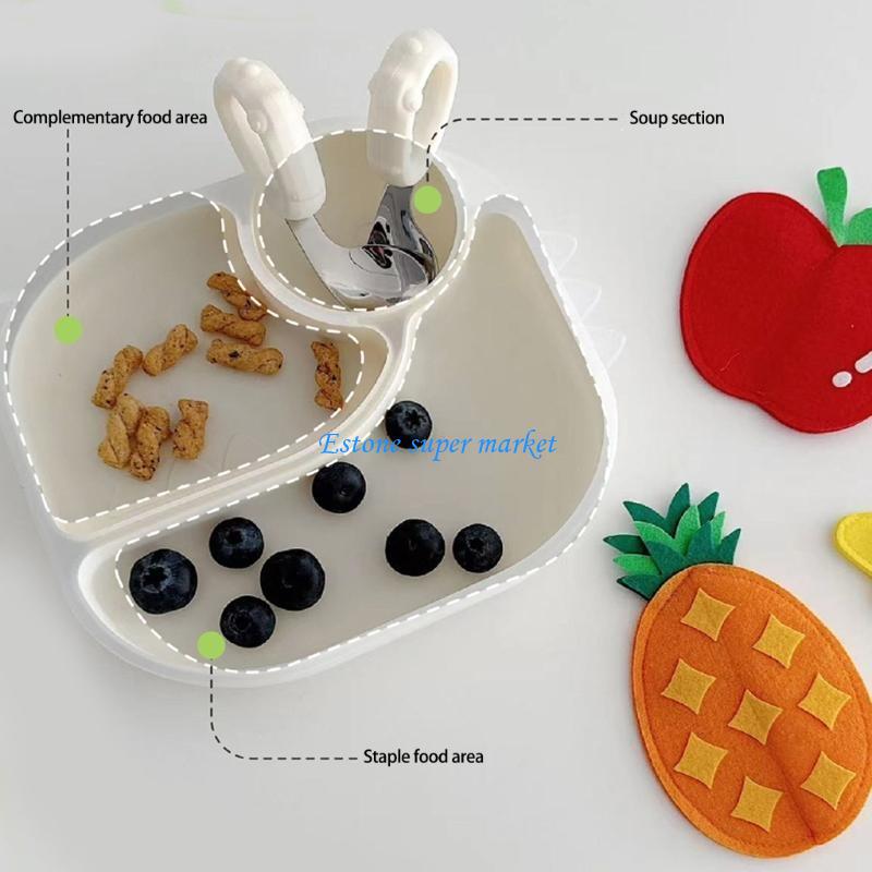 090B Silicone Baby Plate with  - огляд і ціна Baby Led Weaning Set