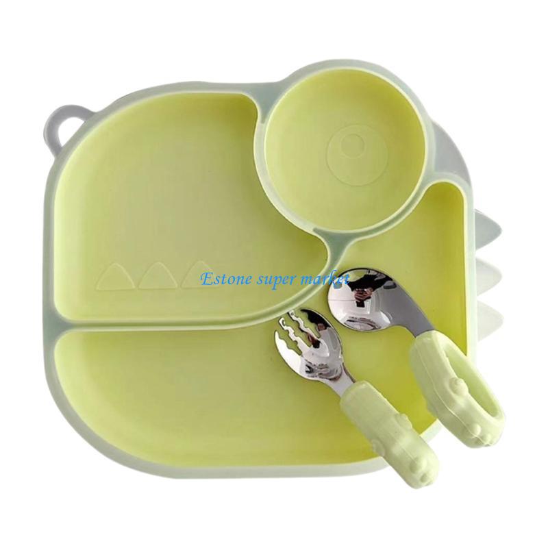 090B Silicone Baby Plate with  - огляд і ціна Baby Led Weaning Set