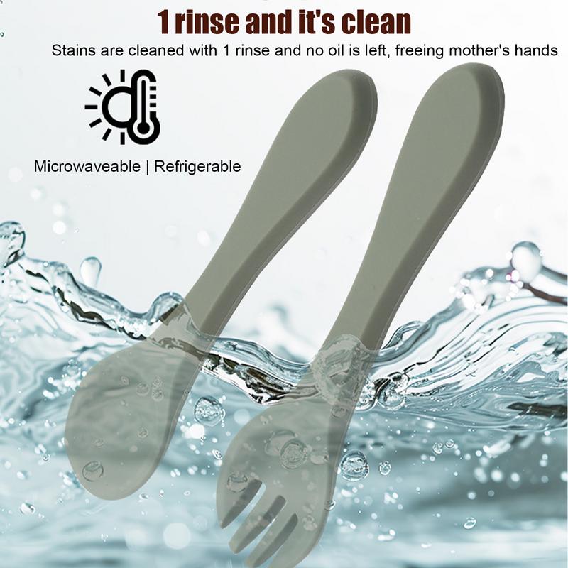 Toddler Eating Utensils 4 piec - огляд і ціна Baby Led Weaning Set