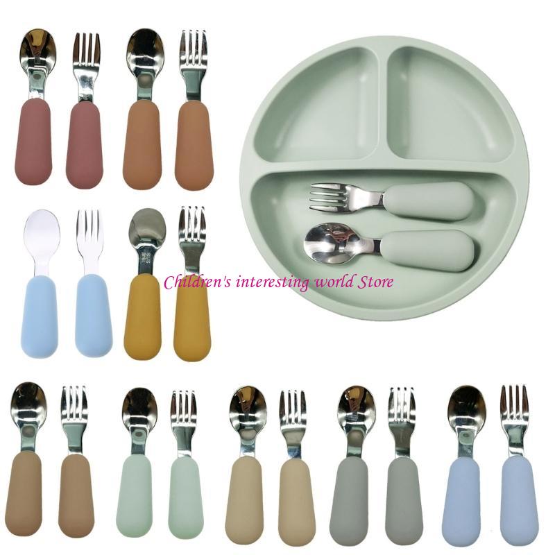 Baby Fork & Spoon Set 2pcs Inf - огляд і ціна Baby Led Weaning Set