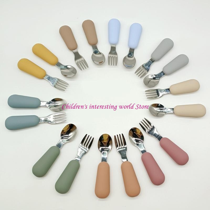 Baby Fork & Spoon Set 2pcs Inf - огляд і ціна Baby Led Weaning Set