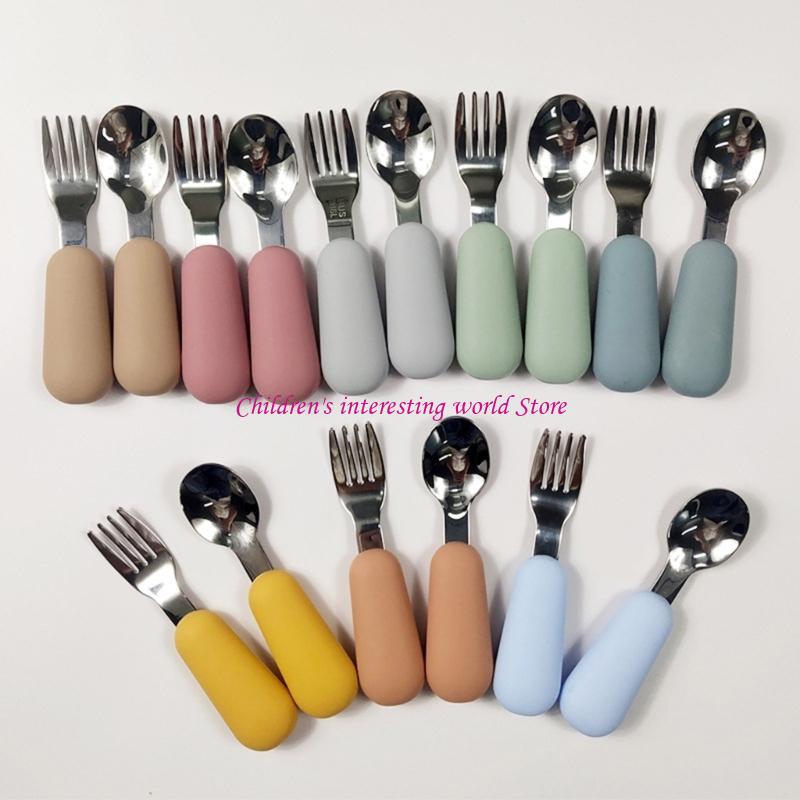 Baby Fork & Spoon Set 2pcs Inf - огляд і ціна Baby Led Weaning Set