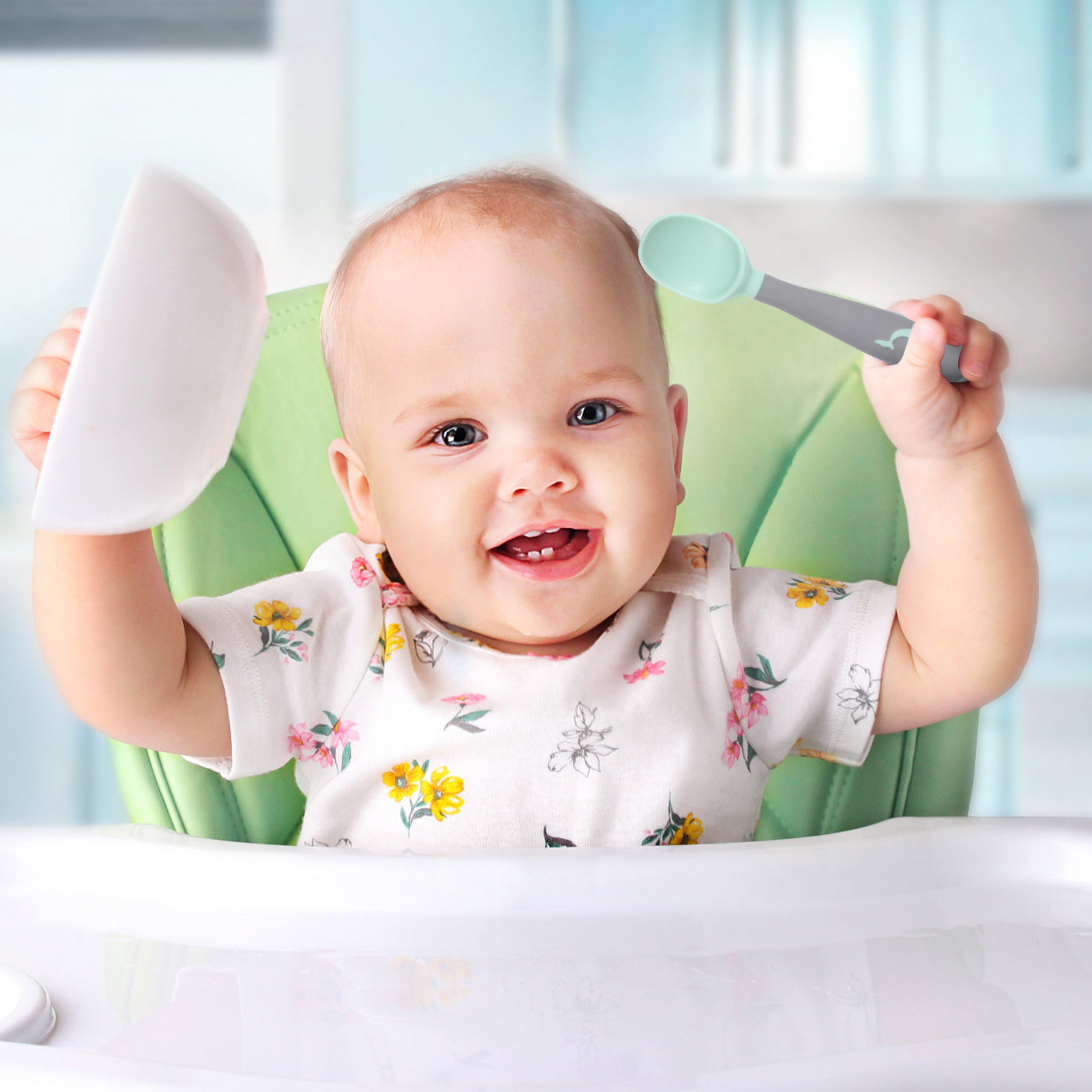Baby Feeding Spoon Set Silicon - огляд і ціна Baby Led Weaning Set