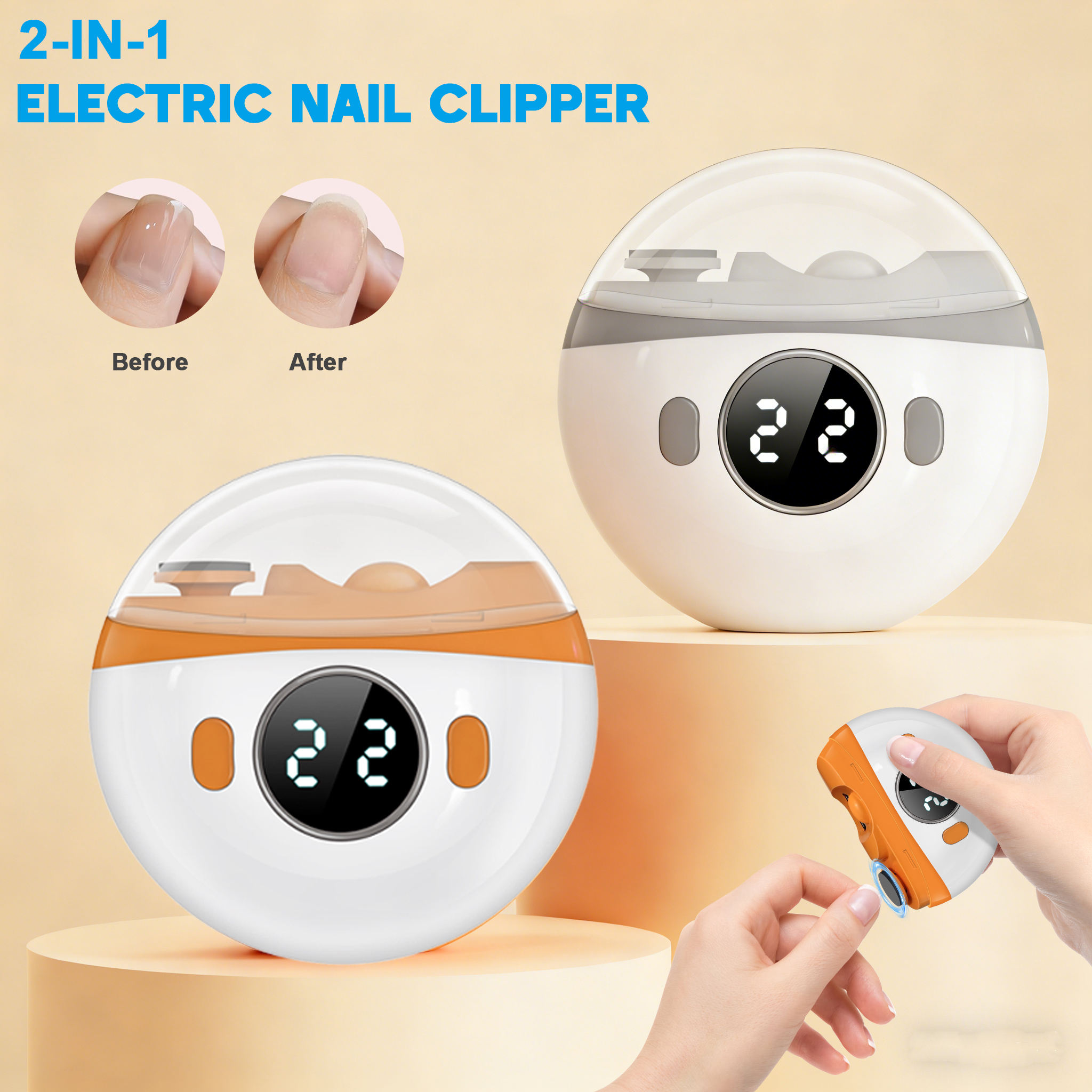 2 in 1 Electric Nail Clipper N - огляд і ціна Baby Nail Trimmer Electric