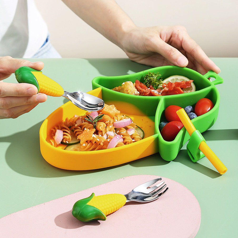 Brand New Cute Cartoon Silicon - огляд і ціна Baby Led Weaning Set
