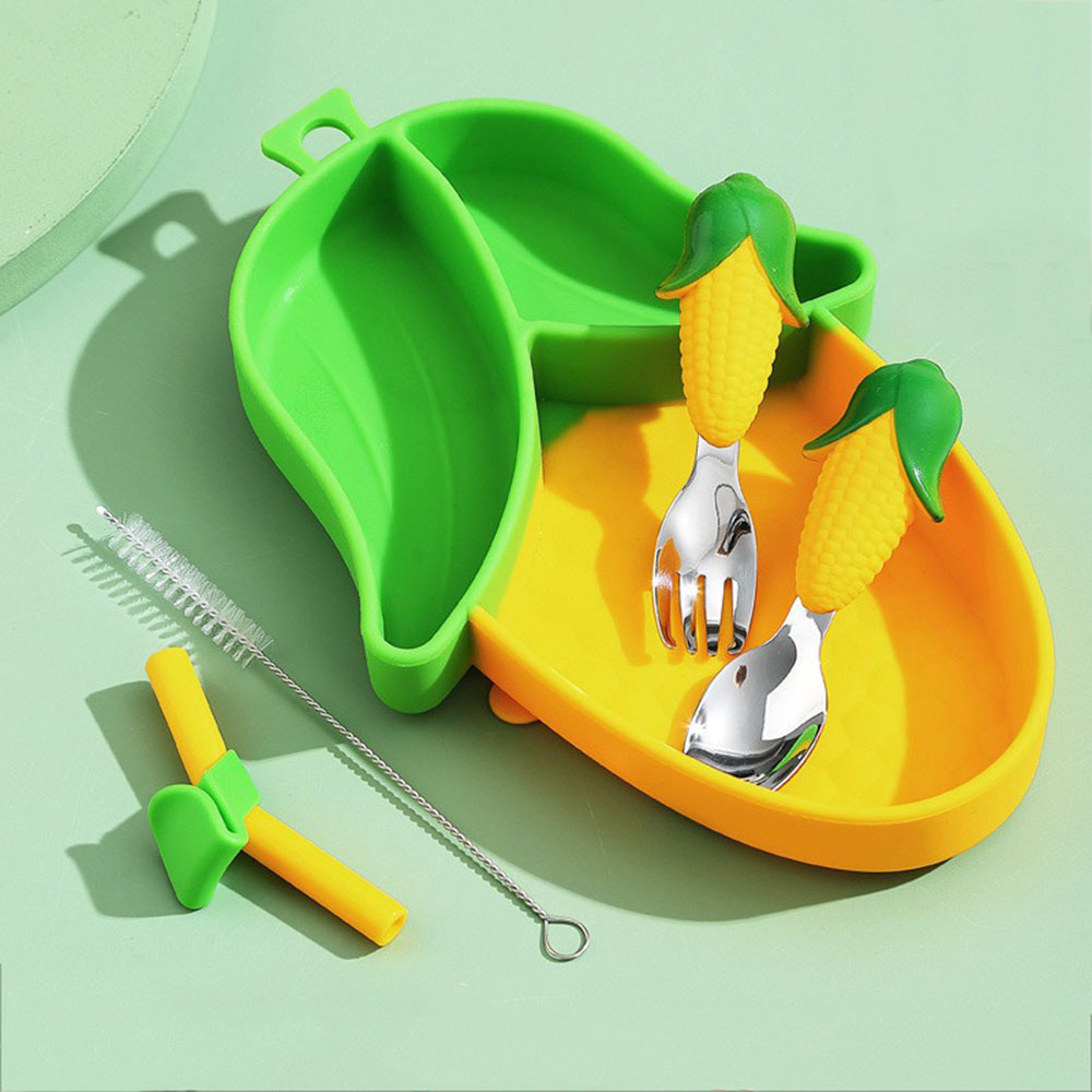 Brand New Cute Cartoon Silicon - огляд і ціна Baby Led Weaning Set