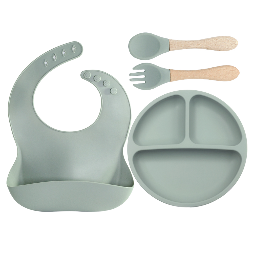 4 PCS Silicone Baby Feeding Se - огляд і ціна Baby Led Weaning Set